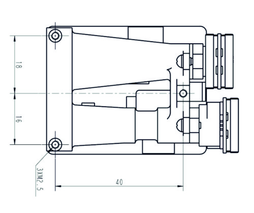 Схема лазерного дальномерного модуля RFS-032