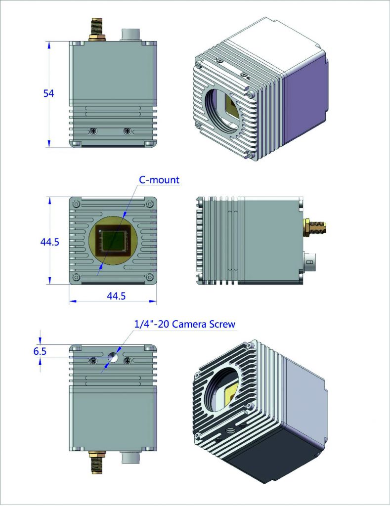 Структурная схема камеры SWIR GH-SW-15ОЕМ