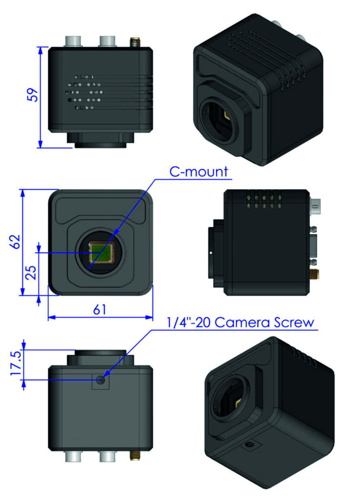 Интерфейсы камеры SWIR GH-SWCL-15